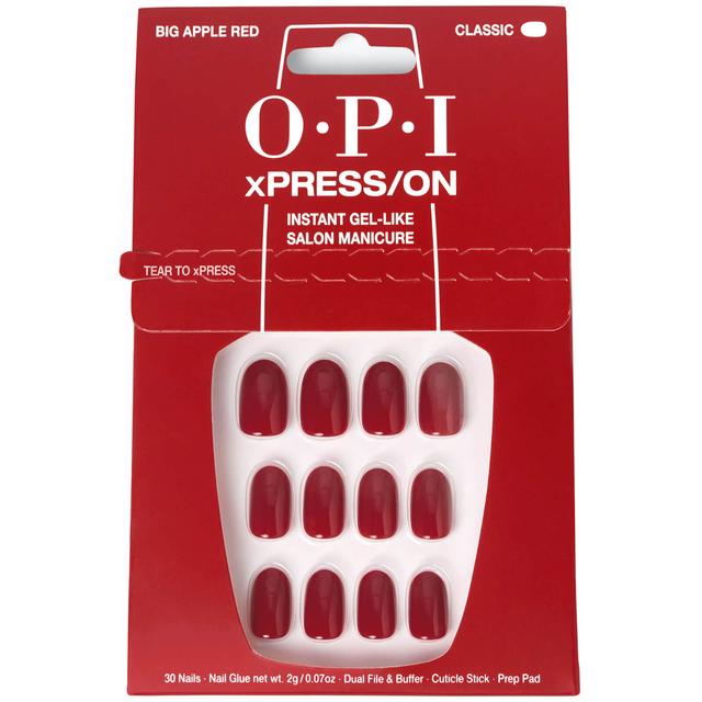 OPI xPRESS/ON - Big Apple Red Press On Nails Gel-Like Salon Manicure on Productcaster.