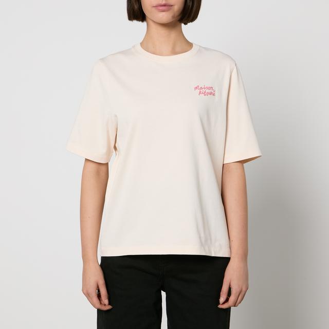 Maison Kitsuné Comfort Embroidered Cotton-Jersey T-Shirt - XS on Productcaster.