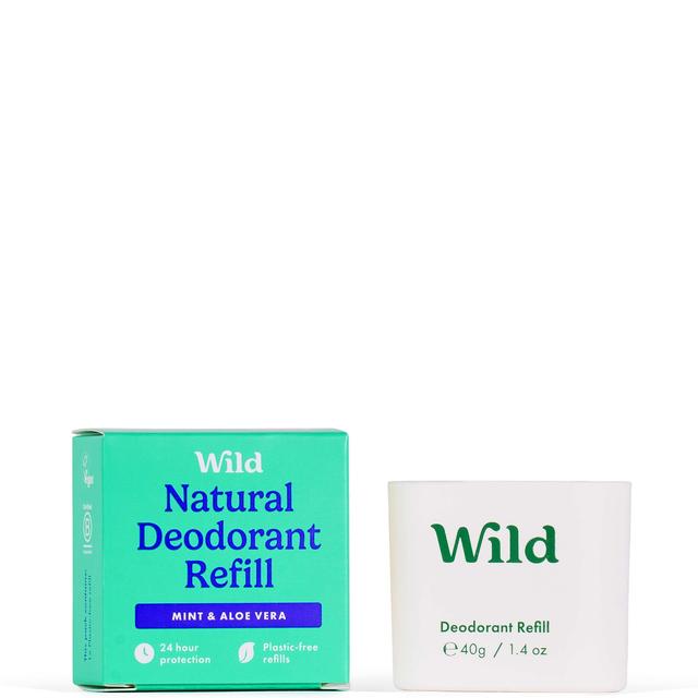 Wild Men's Mint and Aloe Vera Deodorant Refill 40g on Productcaster.