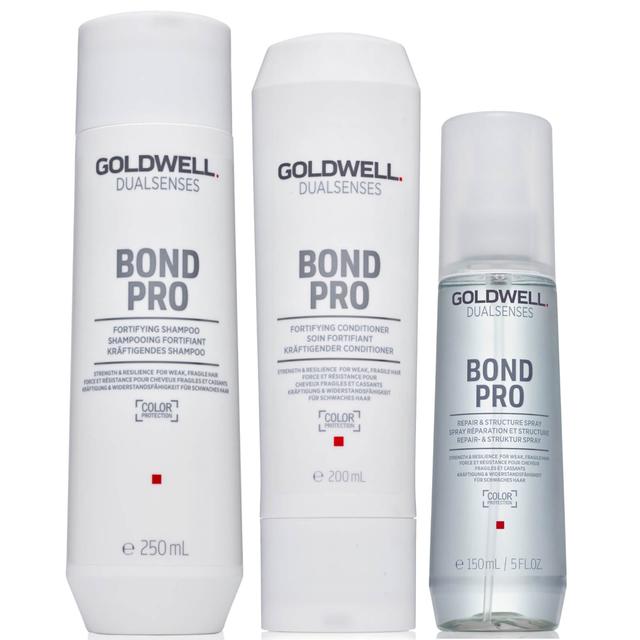 Goldwell Dualsenses Bond Pro Hair Bond Boosting Trio For Weak, Damaged Hair (Worth £44) on Productcaster.