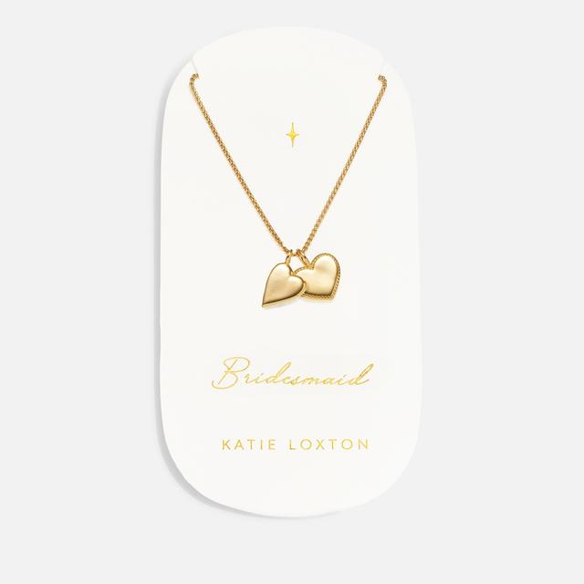 Katie Loxton Bridesmaid Charm 18-Karat Gold-Plated Necklace on Productcaster.