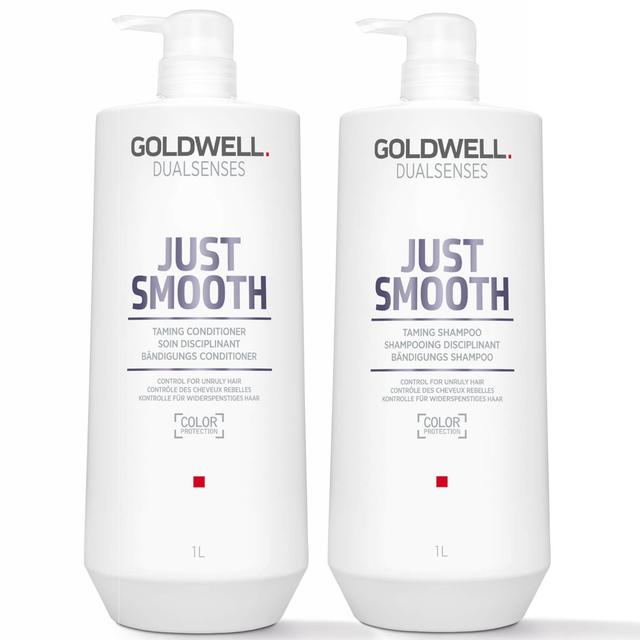 Goldwell Dualsenses Just Smooth Frizz Taming Shampoo and Conditioner 1L Duo (Worth £119) on Productcaster.