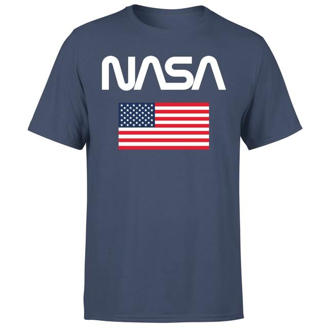 NASA Flag Unisex T-Shirt - Navy - L - Navy on Productcaster.