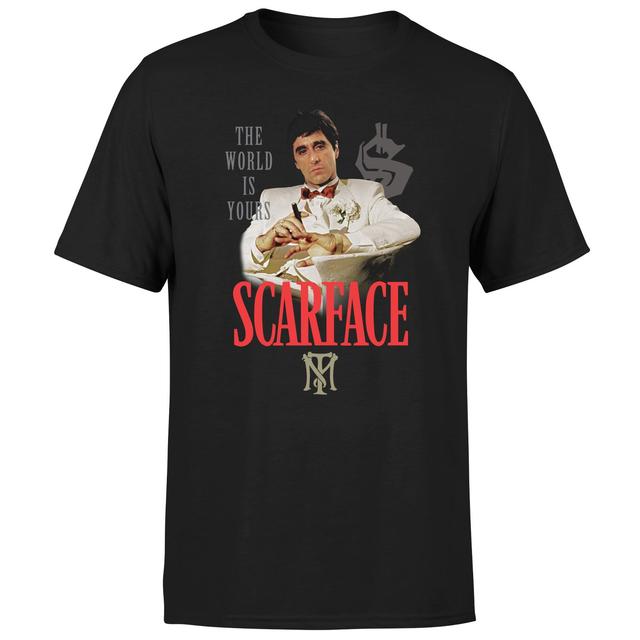 Scarface The World Is Yours Unisex T-Shirt - Black - 4XL - Black on Productcaster.