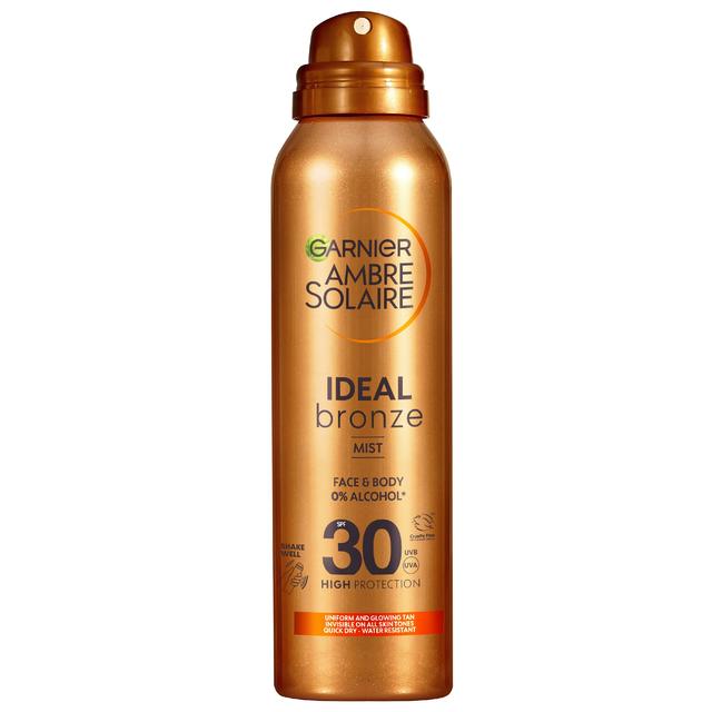 Garnier Ambre Solaire Ideal Bronze Tanning Mist for Face and Body SPF 30 150ml on Productcaster.