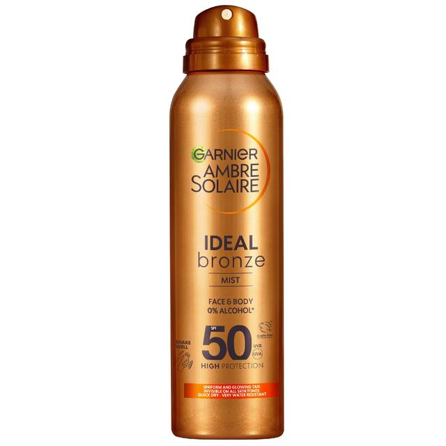 Garnier Ambre Solaire Ideal Bronze Tanning Mist for Face and Body SPF 50 150ml on Productcaster.