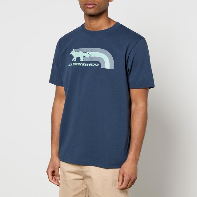 Maison Kitsuné Flash Fox Cotton-Jersey T-Shirt - S on Productcaster.