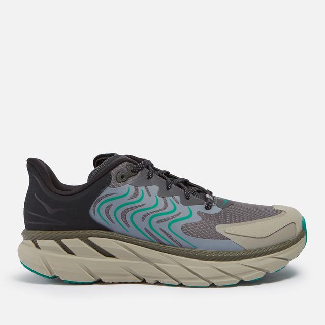 Hoka One One Clifton Ls Pebbled Leather Water-Resistant Trainers - UK 8 on Productcaster.