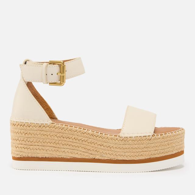 See By Chloé Women's Glyn Leather Flatform Espadrille Sandals - 7 on Productcaster.