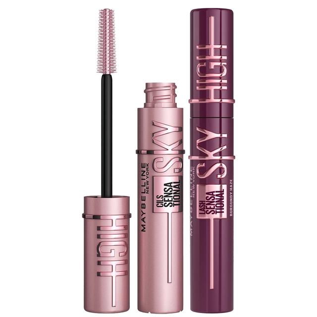 Maybelline Lash Sensational Sky High Mascara Bundle (Various Shades) - Burgundy Haze on Productcaster.