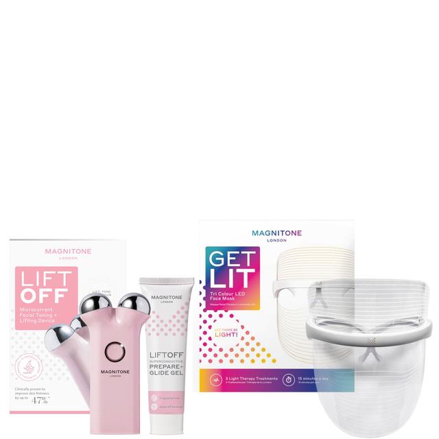 MAGNITONE London LiftOff Microcurrent and GetLit LED Face Mask Hero Bundle on Productcaster.