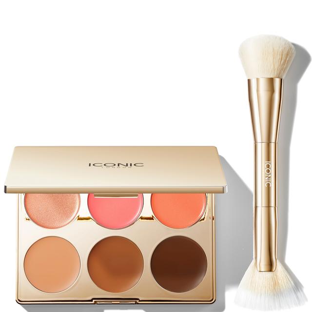 ICONIC London Multi-Use Palette and Cheek Glow Brush on Productcaster.