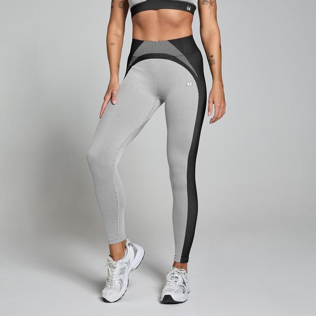 MP Női Contrast Rib Seamless Leggings – Fekete/Szürke - S on Productcaster.