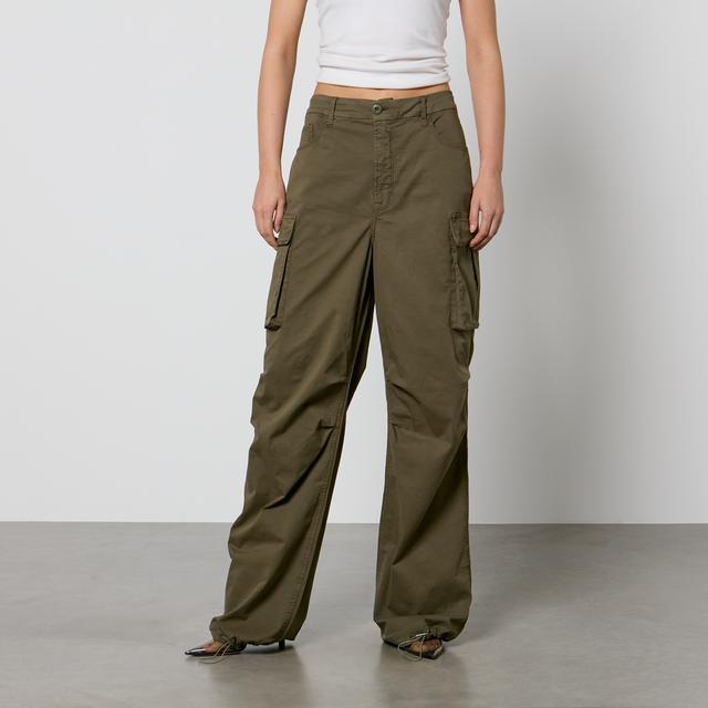 Good American Baggy Cotton-Blend Canvas Cargo Trousers - US 14/UK 18 on Productcaster.