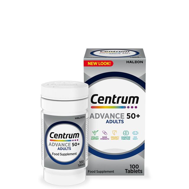 Centrum Advance 50+ Multivitamins and Minerals Tablets - 100 Tablets on Productcaster.