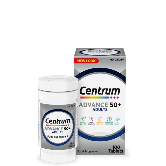 Centrum Advance 50+ Multivitamins and Minerals Tablets - 100 Tablets on Productcaster.