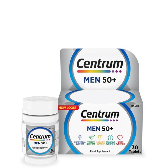 Centrum Men's 50+ Multivitamins and Minerals Tablets - 30 Tablets on Productcaster.