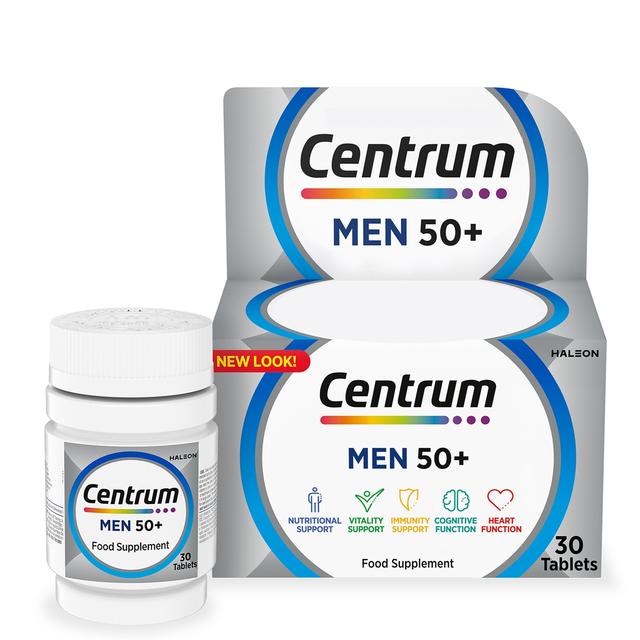 Centrum Men's 50+ Multivitamins and Minerals Tablets - 30 Tablets on Productcaster.