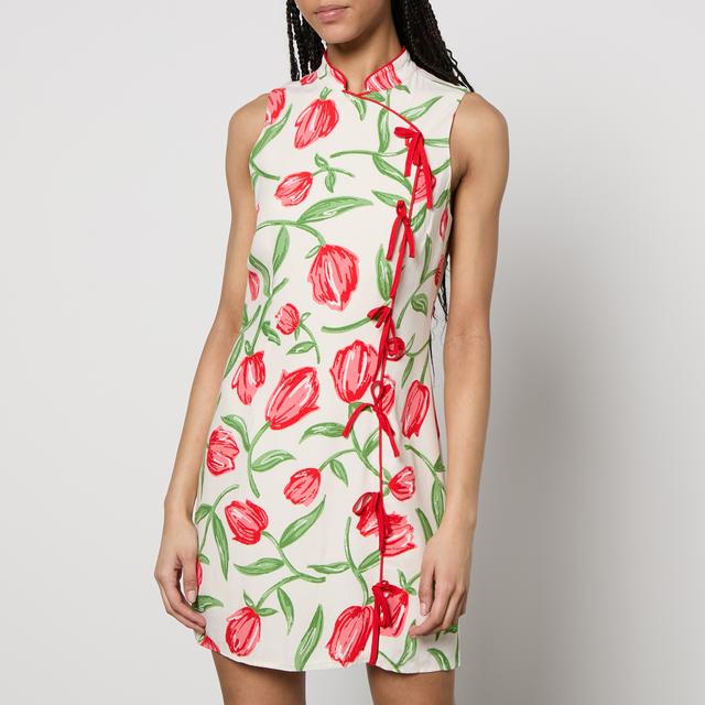 Kitri Aubrey Floral-Print Crepe Mini Dress - UK 12 on Productcaster.