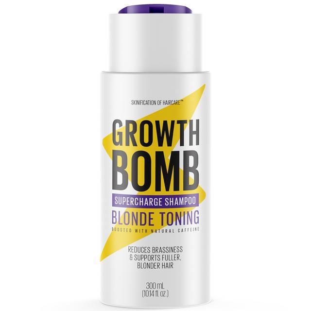 Growth Bomb Blonde Toning Shampoo 300ml on Productcaster.