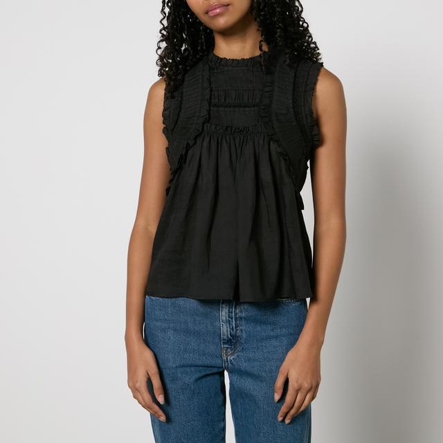 Sea New York Cole Ruffled Ramie Blouse - XS on Productcaster.