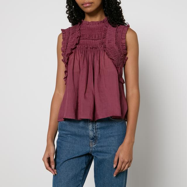 Sea New York Cole Ruffled Ramie Blouse - L on Productcaster.