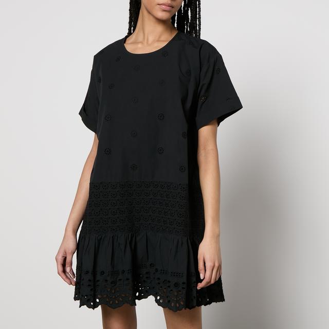 Sea New York Elysse Broderie Anglaise Cotton Mini Dress - S on Productcaster.