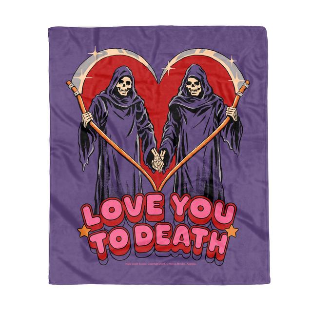 Steven Rhodes Love You To Death Fleece Blanket - L on Productcaster.