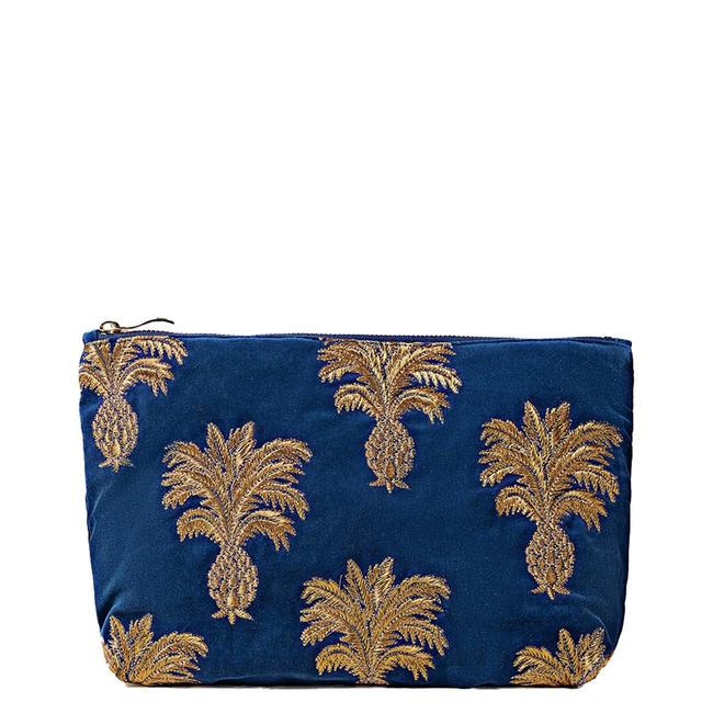 Elizabeth Scarlett Pineapple Velvet Everyday Pouch on Productcaster.