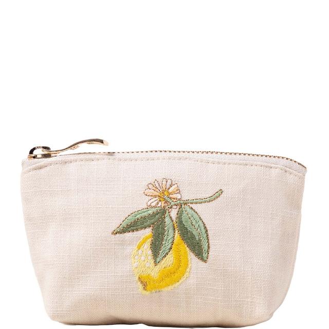 Elizabeth Scarlett Lemon Blossom Natural Cotton Coin Purse on Productcaster.