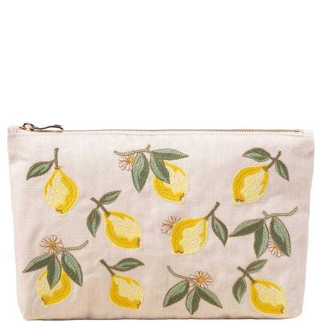 Elizabeth Scarlett Lemon Blossom Natural Cotton Everyday Pouch on Productcaster.