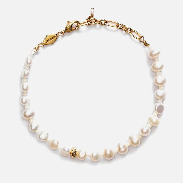 Anni Lu Stellar Pearly 18-Karat Gold Plated and Freshwater Pearl Bracelet White on Productcaster.