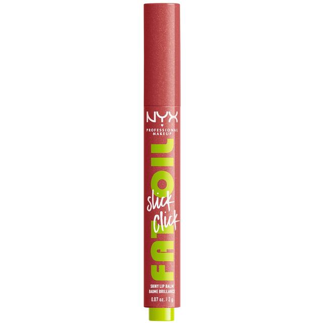 NYX Professional Makeup Fat Oil Slick Click Lip Balm 2ml (Various Shades) - Double Tap on Productcaster.