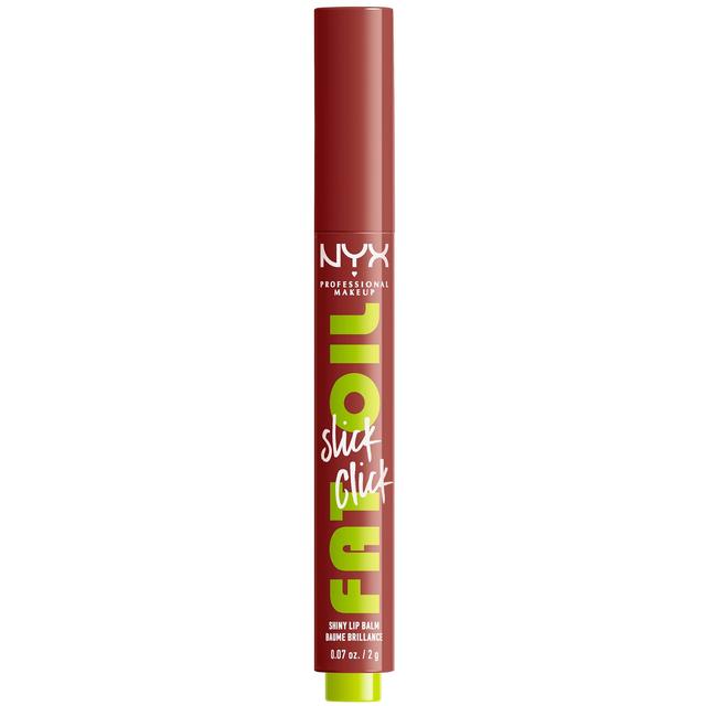 NYX Professional Makeup Fat Oil Slick Click Lip Balm 2ml (Various Shades) - Going Viral on Productcaster.