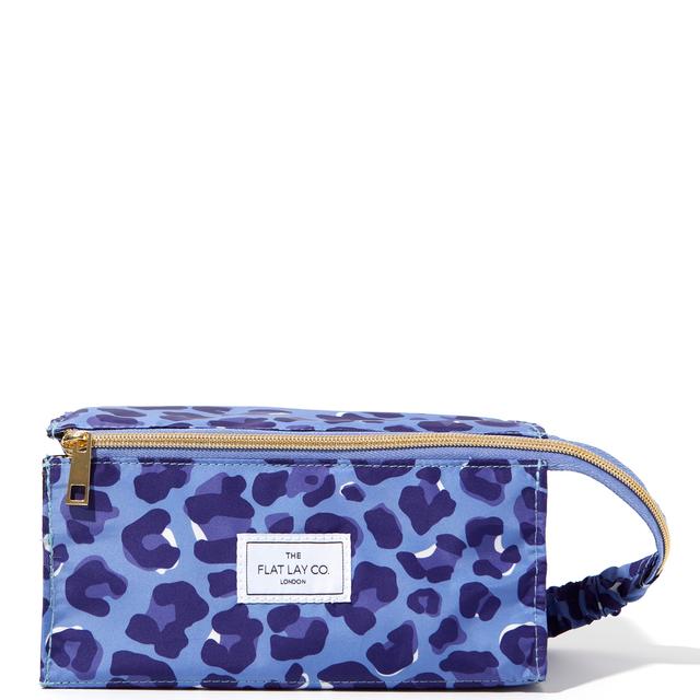 The Flat Lay Co. Open Flat Box Bag - Blue Leopard on Productcaster.