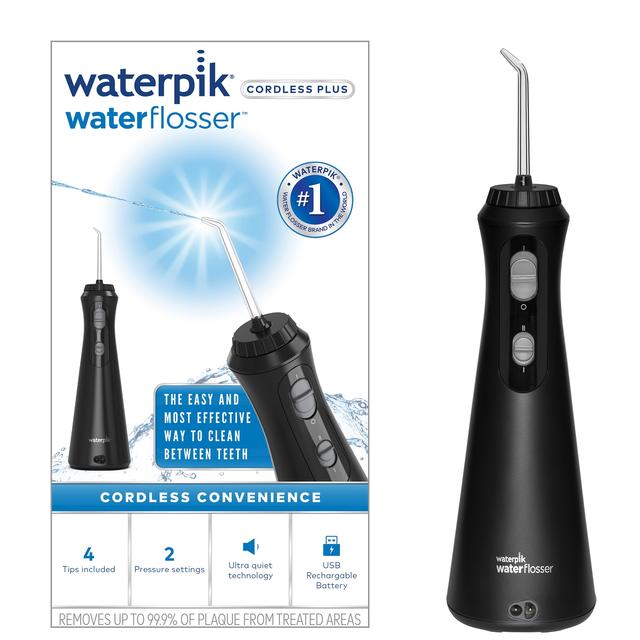 Waterpik Cordless Plus Cordless Water Flosser 492 Black on Productcaster.