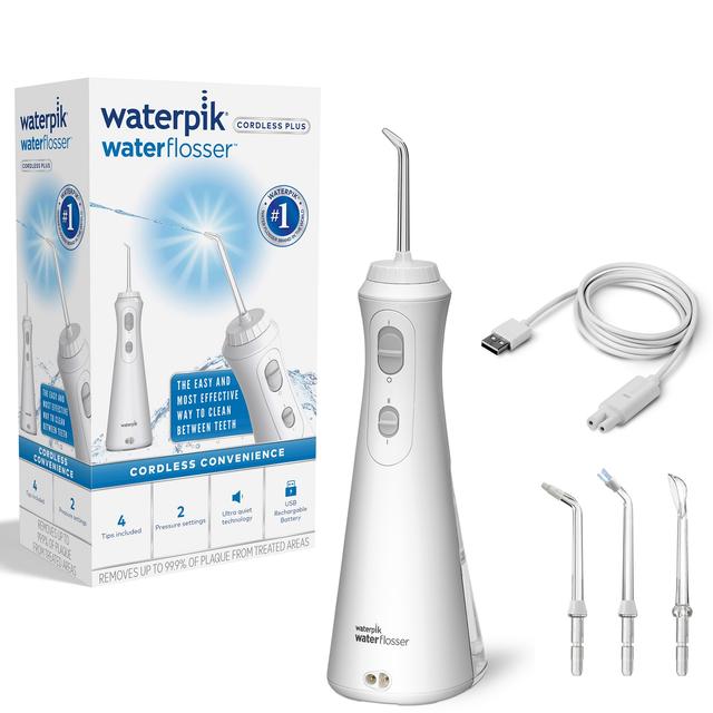 Waterpik Cordless Plus Cordless Water Flosser 490 White on Productcaster.