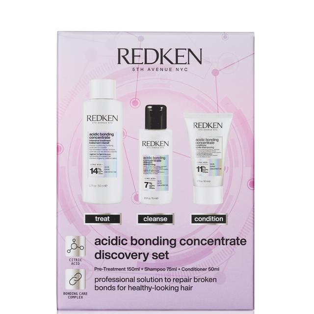 Redken Acidic Bonding Concentrate Bond Repair Pre-Treatment, Shampoo and Conditioner Discovery Gift Set on Productcaster.