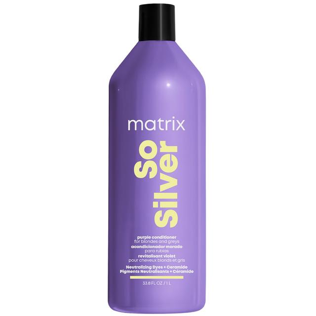 Matrix So Silver Purple Toning Pigmented Conditioner For Blonde, Grey + Silver Hair 1L on Productcaster.