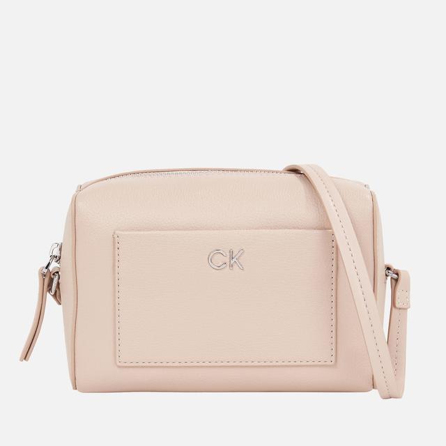 Calvin Klein CK Daily Pebble-Grain Faux Leather Camera Bag Grey on Productcaster.