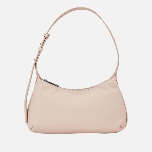 Calvin Klein Soft Faux Leather Shoulder Bag Grey on Productcaster.