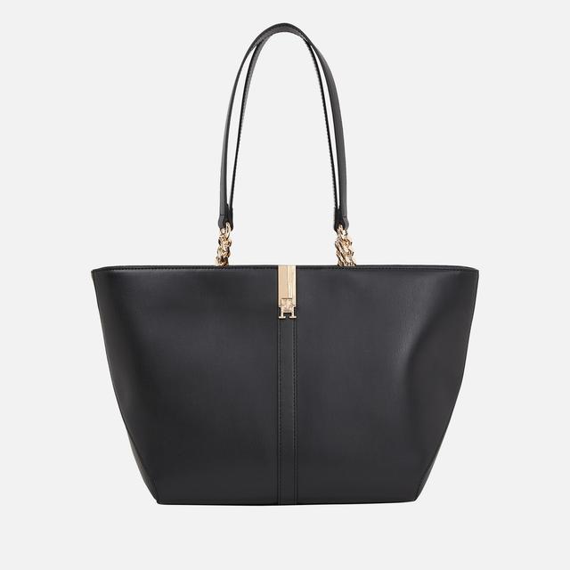 Tommy Hilfiger Heritage Faux Leather Tote Bag Black on Productcaster.