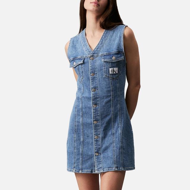 Calvin Klein Jeans Sleeveless Denim Dress - XS on Productcaster.