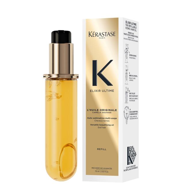 Kérastase Elixir Ultime Hair Oil L'Huile Originale Refill Capsule, For All Hair Types with Argan Oil & Heat Protection 75ml on Productcaster.