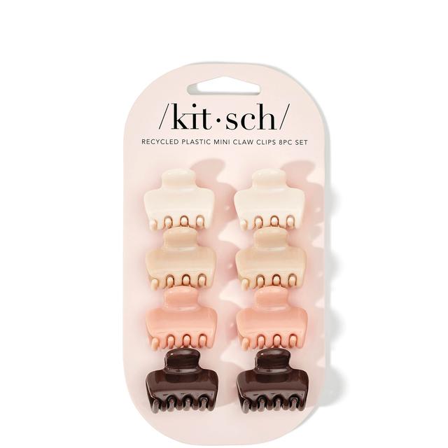 Kitsch Recycled Plastic Mini Puffy Rosewood Claw Clips 8 Piece Set on Productcaster.