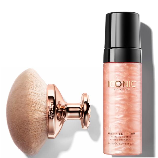 ICONIC London Prep Set Tan Mousse & Pro Puff Bundle - Illuminate on Productcaster.