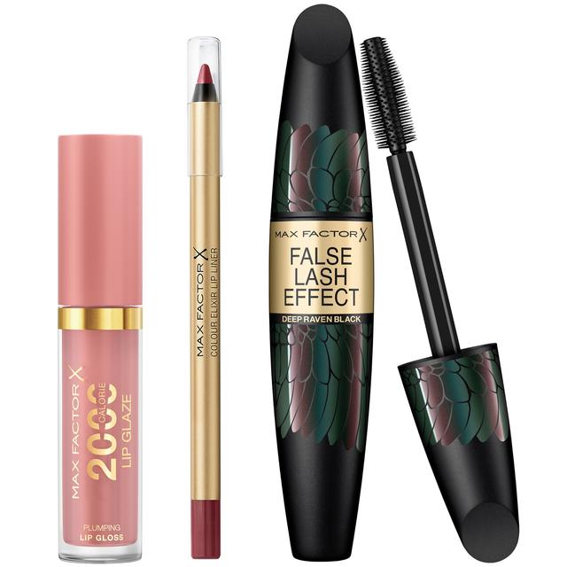 Max Factor Lip Gloss, Lip Liner and Mascara Bundle (Various Shades) - Mauve Moment on Productcaster.