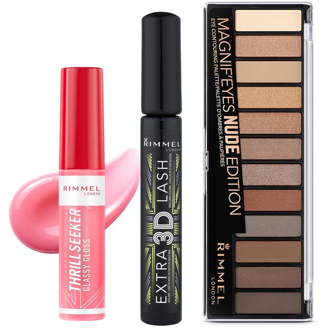 Rimmel Gloss, Eyeshadow and Mascara Bundle on Productcaster.