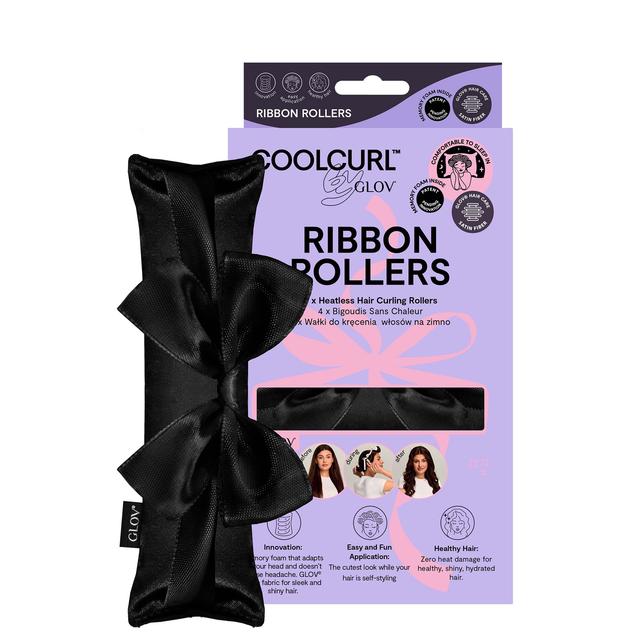 GLOV Coolcurl Heatless Hair Curling Satin Ribbon Rollers Set - Black on Productcaster.