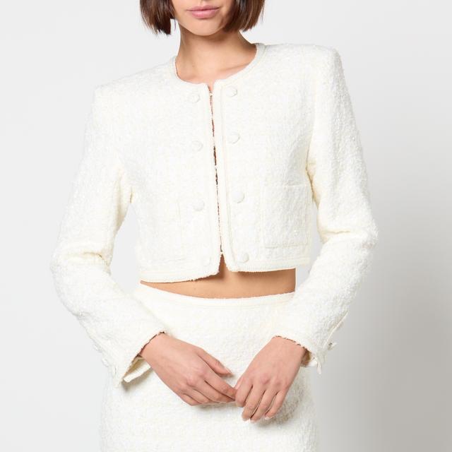 ROTATE Birger Christensen Sequinned Bouclé Cropped Jacket - DK 36/UK 8 on Productcaster.